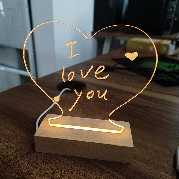 Shops Shop Creative LED Night Light Message Board - USB Holiday Light with Pen, Perfect Gift for Kids and Loved Ones